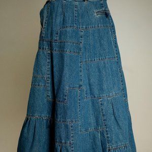 Marc by Marc Jacobs Patchwork Jean Skirt